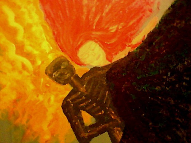 Sleepwalk with me, Acrylic by Rebecca Lu Kiernan